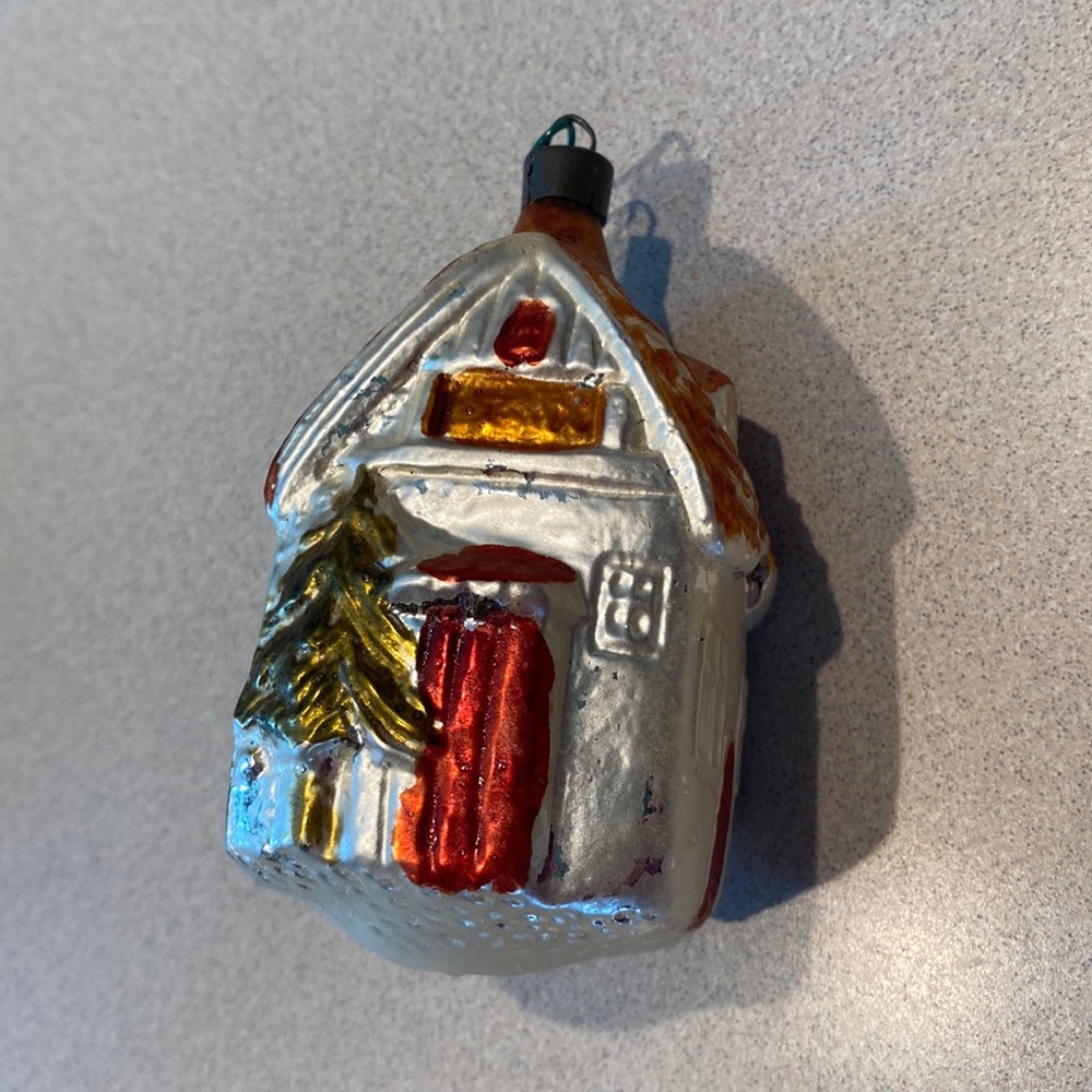 Blown glass Christmas ornament
